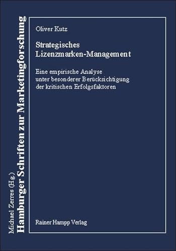 Imagen de archivo de Strategisches Lizenzmarken-Management a la venta por medimops