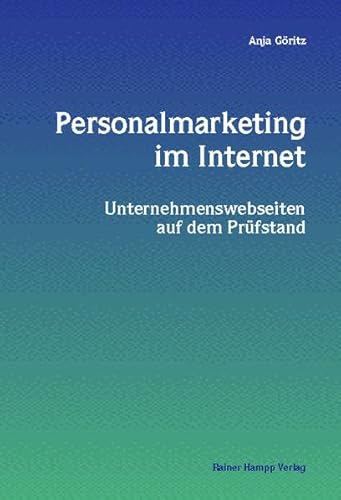 Beispielbild fr Personalmarketing im Internet. Unternehmenswebseiten auf dem Prfstand zum Verkauf von medimops