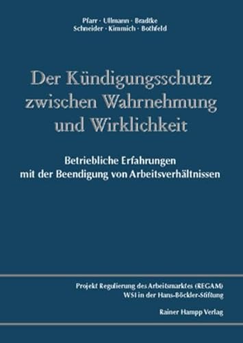 Beispielbild fr Der Kndigungsschutz zwischen Wahrnehmung und Wirklichkeit: Betriebliche Erfahrungen mit der Beendigung von Arbeitsverhltnissen zum Verkauf von medimops