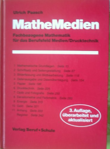 Beispielbild fr Mathe medien - Fachbezogene Mathematik fr das Berufsfeld Medien/ Drucktechnik zum Verkauf von medimops