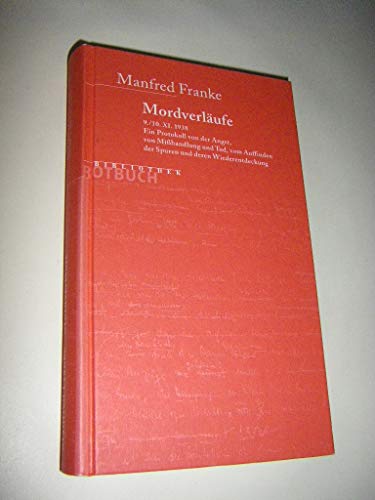 Beispielbild fr Mordverlufe (Rotbuch Bibliothek) (Rotbuch Bibliothek) zum Verkauf von medimops