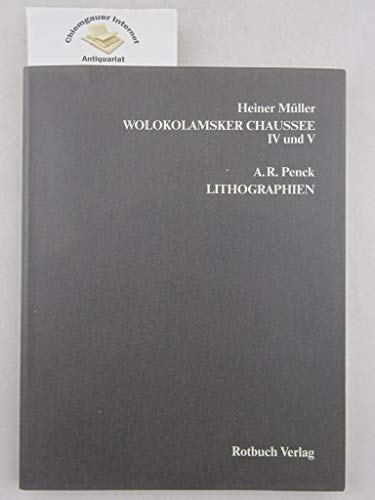 Stock image for Wolokolamsker Chaussee IV und V. for sale by Antiquariat Matthias Wagner