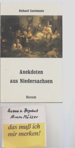Stock image for Anekdoten aus Niedersachsen for sale by Hoosac River Books