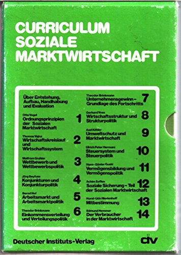 Stock image for Curriculum Soziale Marktwirtschaft for sale by Kunsthandlung Rainer Kirchner