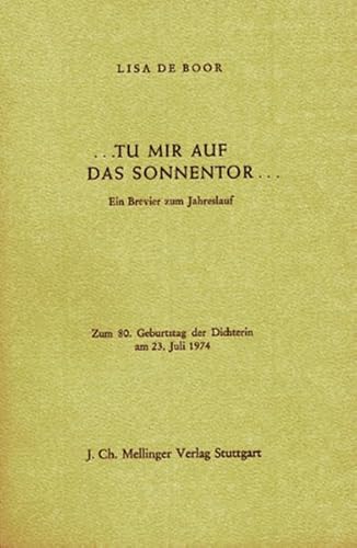 Tu mir auf das Sonnentor