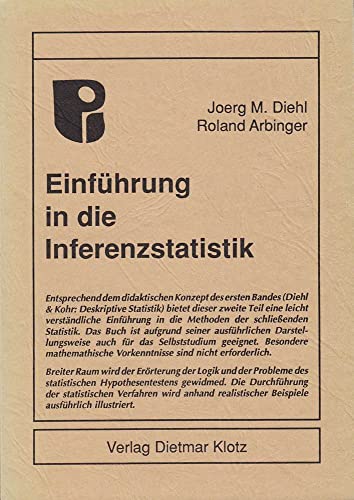 Imagen de archivo de Einfhrung in die Inferenzstatistik a la venta por medimops