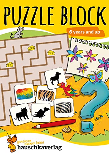 Beispielbild fr Puzzle Activity Book from 6 Years: Colourful Preschool Activity Books with Puzzle Fun - Labyrinth, Sudoku, Search and Find Books for Children, Promotes Concentration &amp; Logical Thinking zum Verkauf von Blackwell's