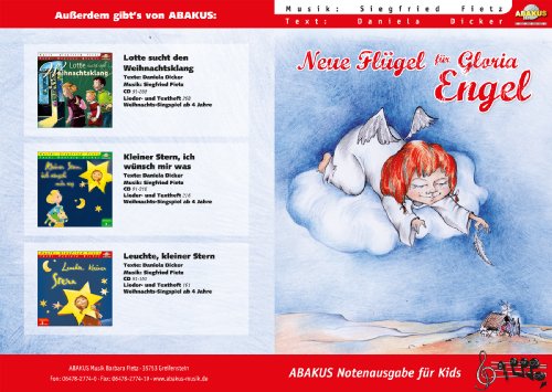 Beispielbild fr Neue Flgel fr Gloria Engel: Lieder- und Textheft: 36 Seiten  A5 Heft  Melodien und Text mit Gitarrengriffen, Zwischentexten, Instrumentalstimmen und Spielanleitungen zum Verkauf von Buchmarie