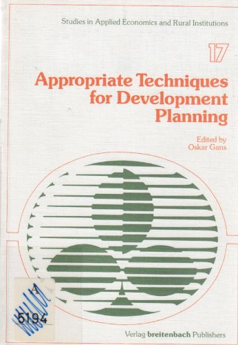 Beispielbild fr Appropriate Techniques for Development Planning zum Verkauf von Buchpark