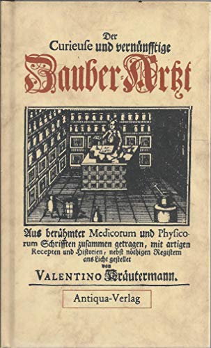 Imagen de archivo de Der curieuse und vernnfftige Zauberartzt. a la venta por Neusser Buch & Kunst Antiquariat