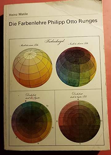 Beispielbild fr Die Farbenlehre Philipp Otto Runges. Kunstwissenschaftliche Studientexte. zum Verkauf von Antiquariat Hans Hammerstein OHG