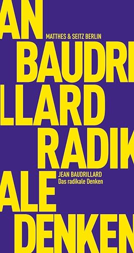 Stock image for Das radikale Denken -Language: german for sale by GreatBookPrices