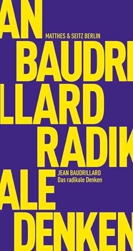 Stock image for Das radikale Denken -Language: german for sale by GreatBookPrices
