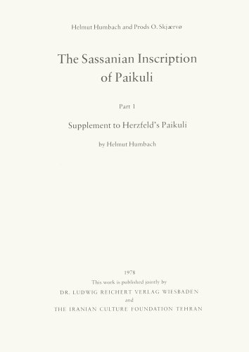 Imagen de archivo de Sassanian Inscription of Paikuli a la venta por ISD LLC