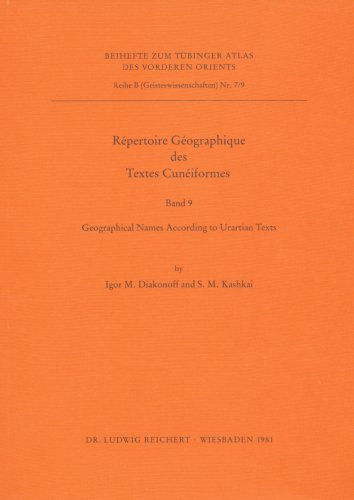 9783882261196: Repertoire Geographique Des Textes Cuneiformes: Geographical Names According to Urartian Texts: v. 9