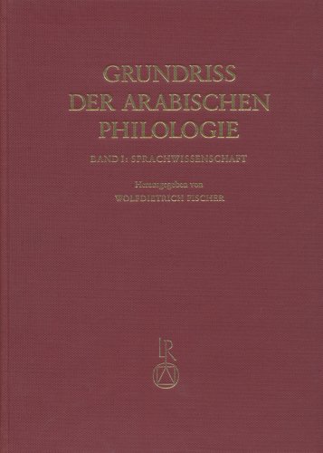 Beispielbild fr grundriss der arabischen philologie. band 1: sprachwissenschaft zum Verkauf von alt-saarbrcker antiquariat g.w.melling