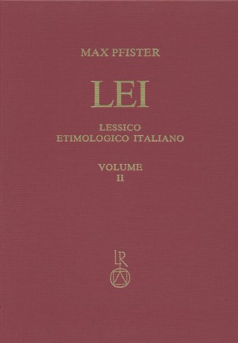 Lessico etimologico italiano (LEI), albus-apertura (Vol II).