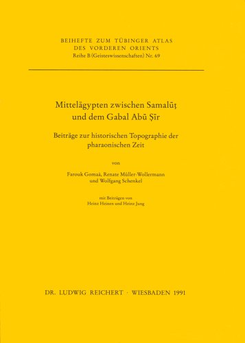 Mittelagypten Zwischen Samalut Und Dem Gabal Abu Sir (Tubinger Atlas Des Vorderen Orients) (German Edition) (9783882264678) by Gomaa, Farouk; Muller-Wollermann, Renate; Schenkel, Wolfgang