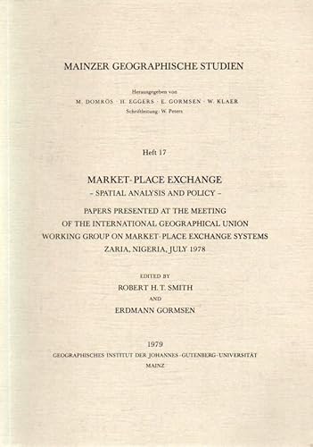 9783882500172: Market-Place Exchange. - Spatial Analysis and Policy.