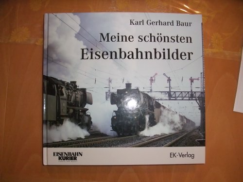 Beispielbild fr Meine schnsten Eisenbahnbilder [Gebundene Ausgabe] Dampflokomotiven Schienenfahrzeug Eisenbahn Eisenbahnen Bildband Schienenfahrzeuge Dr. Karl G. Baur Meine schoensten Eisenbahnbilder Rheinland Pfalz Mannheim Ludwigshafen Freiburg BW Haltingen Freudenstadt Lindau Bw Gieen Saarbrcken BW Kaiserslautern Mannheim Heidelberg Odenwald Ausbesserungswerke Ulm Bodensee Nagold-Altensteig Rheinbrcke Mannheim-Ludwigshafen Neckartal BW Heilbronn Schienenfahrzeug Eisenbahn Eisenbahnen Bildband Ratgeber Fahrzeuge Schienenfahrzeuge Seit ber 20 Jahren ist Karl Gerhard Baur den EK-Lesern als Bildautor bekannt. Whrend er zu Beginn seiner Mitarbeit beim Eisenbahn-Kurier vorwiegend durch seine technisch und motivlich bestechenden Farbaufnahmen aus der Dampflokzeit auffiel, liegt sein Schwerpunkt heute im Bereich der modernen Fahrzeuge und der Bahnindustrie. Wir freuen uns ganz besonders Ihnen nun den ersten Farb-Bildband von Karl Gerhard Baur mit herrlichen, meist groformatigen Aufnahmen aus der Zei zum Verkauf von BUCHSERVICE / ANTIQUARIAT Lars Lutzer