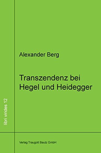 Beispielbild fr Transzendenz bei Hegel und Heidegger libri virides Band 12 zum Verkauf von Verlag Traugott Bautz GmbH