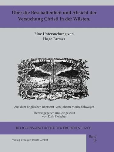 Beispielbild fr ber die Beschaffenheit und Absicht der Versuchung Christi in der Wsten zum Verkauf von Verlag Traugott Bautz GmbH