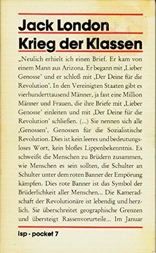 Krieg der Klassen. Sozialistische Schriften - Jack, London, Geyer Christian und Kleiser Paul B.