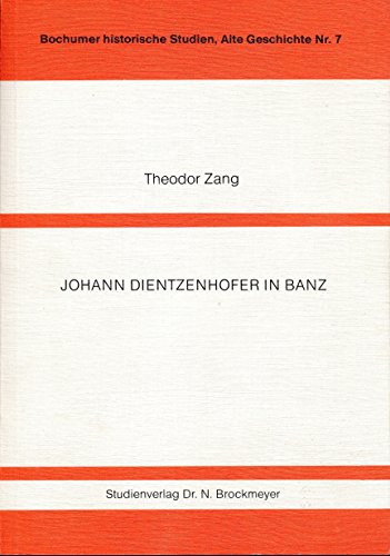 Imagen de archivo de Johann Dientzenhofer in Banz. a la venta por Antiquariat Eule