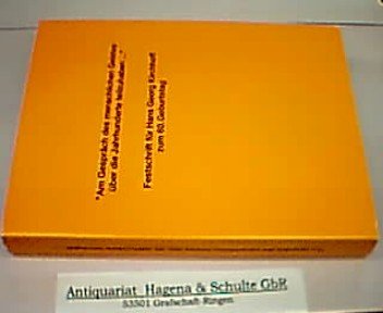 Imagen de archivo de Am Gesprch des menschlichen Geistes ber die Jahrhunderte teilzuhaben' Festschrift fr Hans Georg Kirchhoff zum 60. Geburtstag a la venta por nova & vetera e.K.