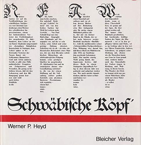 Stock image for Schwbische Kpf' for sale by Versandantiquariat Felix Mcke