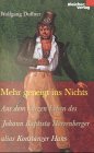 Mehr geneigt ins Nichts. Aus dem kurzen Leben des Johann Baptista Herrenberger alias Konstanzer Hans. - Duffner, Wolfgang