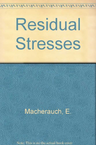 Stock image for Residual Stresses for sale by Zubal-Books, Since 1961
