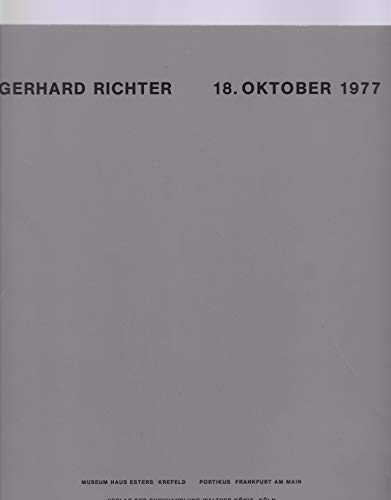 9783883751054: Gerhard Richter: 18 Oktober 1977