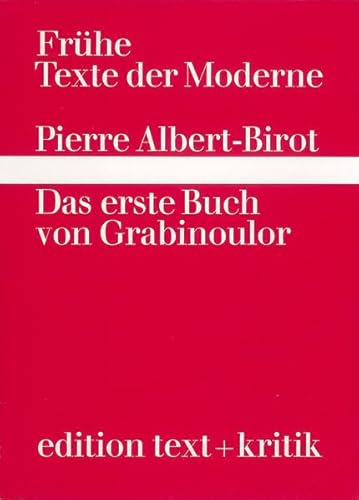 9783883770499: Das erste Buch von Grabinoulor (Livre en allemand)