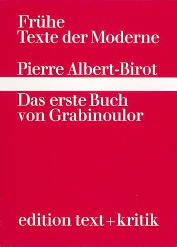 Stock image for Das erste Buch von Grabinoulor for sale by medimops