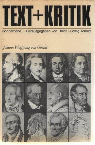 Stock image for Text + Kritik: Johann Wolfgang Von Goethe for sale by Anybook.com