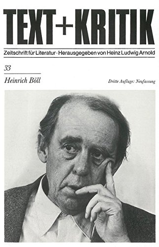 Heinrich Böll (TEXT+KRITIK 33)