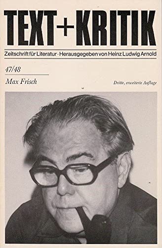 Stock image for Max Frisch (Text + Kritik) for sale by German Book Center N.A. Inc.