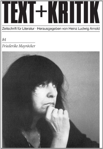 Frederike Mayröcker. Text + Kritik Heft 84. - Mayröcker.