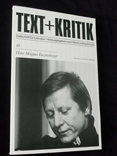 Hans Magnus Enzensberger (Text + Kritik 49) - Arnold, Heinz L.