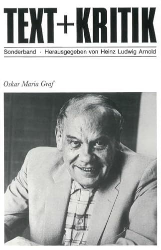 9783883772431: Oskar Maria Graf (Text + Kritik. Sonderband)