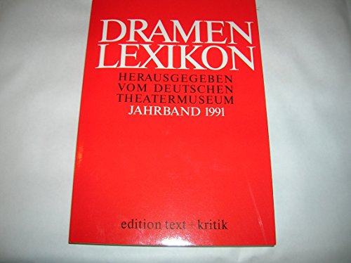 Beispielbild fr Dramenlexikon, Regiser 1985-1991 zum Verkauf von ralfs-buecherkiste