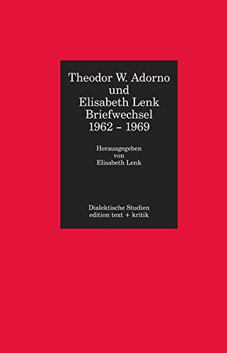 9783883776873: Briefwechsel 1962 - 1969 Adorno / Lenk