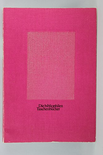 Imagen de archivo de Geschichte der deutschen National-Neigung zum Trunke. ( Die bibliophilen Taschenbcher ; 138) a la venta por books4less (Versandantiquariat Petra Gros GmbH & Co. KG)