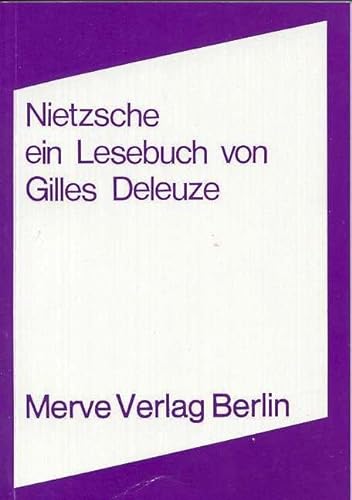 9783883960036: Nietzsche: Ein Lesebuch von Gilles Deleuze: 84