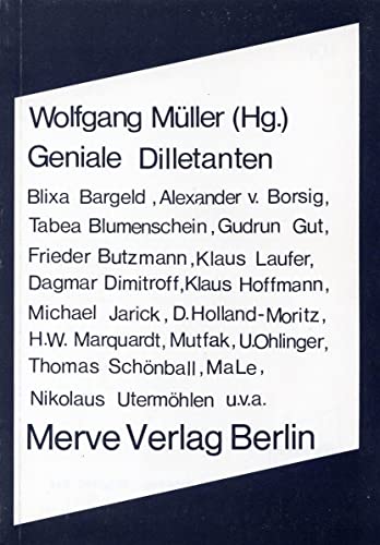 Beispielbild fr Geniale Dilletanten -Language: german zum Verkauf von GreatBookPrices