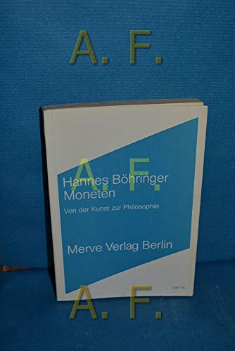 Moneten: Von der Kunst zur Philosophie (Internationaler Merve Diskurs) (German Edition) (9783883960715) by BoÌˆhringer, Hannes