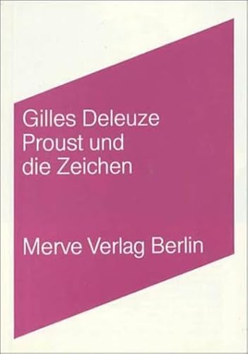 Beispielbild fr Proust und die Zeichen zum Verkauf von Blackwell's