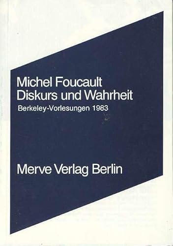 Diskurs und Wahrheit. (9783883961293) by Foucault, Michel