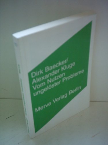 Baecker/Kluge,Probleme - Dirk Baecker